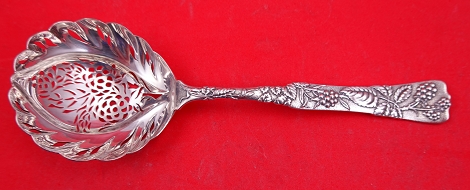Sugar Sifter w/ raspberry motif   7 1/8